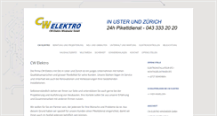 Desktop Screenshot of cw-elektro.ch